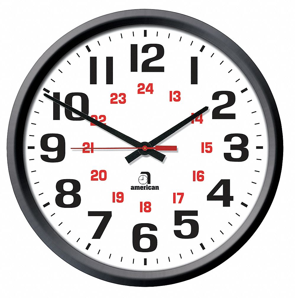 WALL CLOCK 24 HOUR ELECTRIC