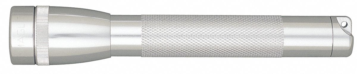 Flashlight, Mini Maglite, AA, Silver