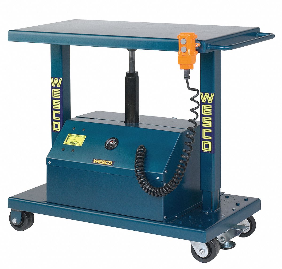 Scissor Lift Cart, 1000 lb., Steel, Fixed