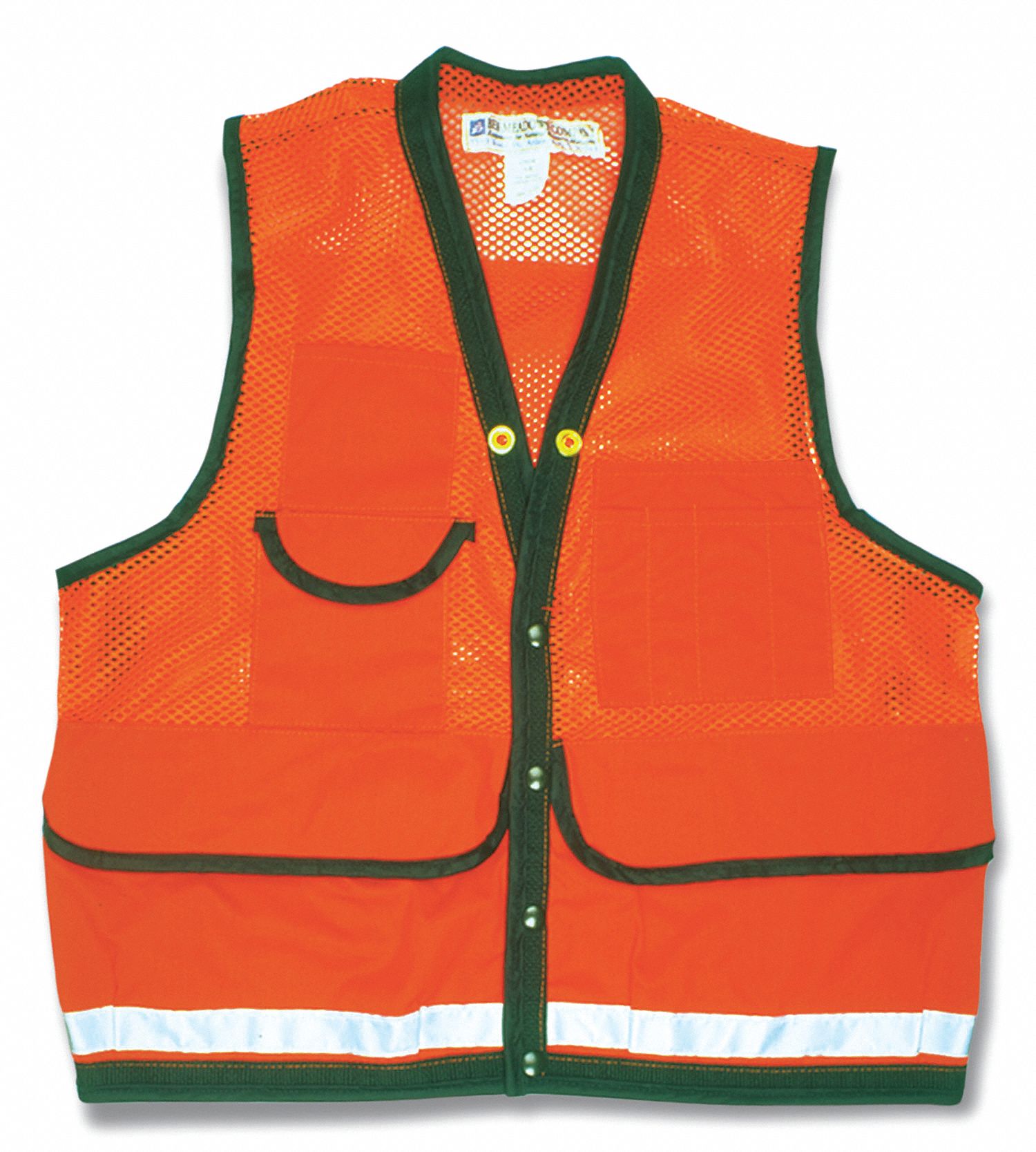 Field Vest, 2XL, Orange, Zipper