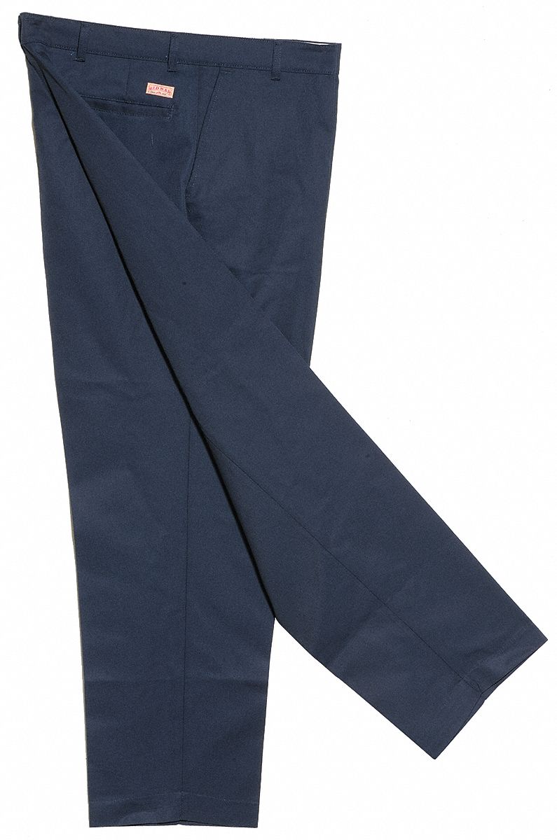 Industrial Work Pants, Navy, Size 42x34 In