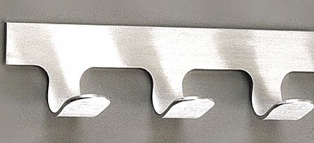 Coat Tree Flat Hook, Aluminum, 36 In.