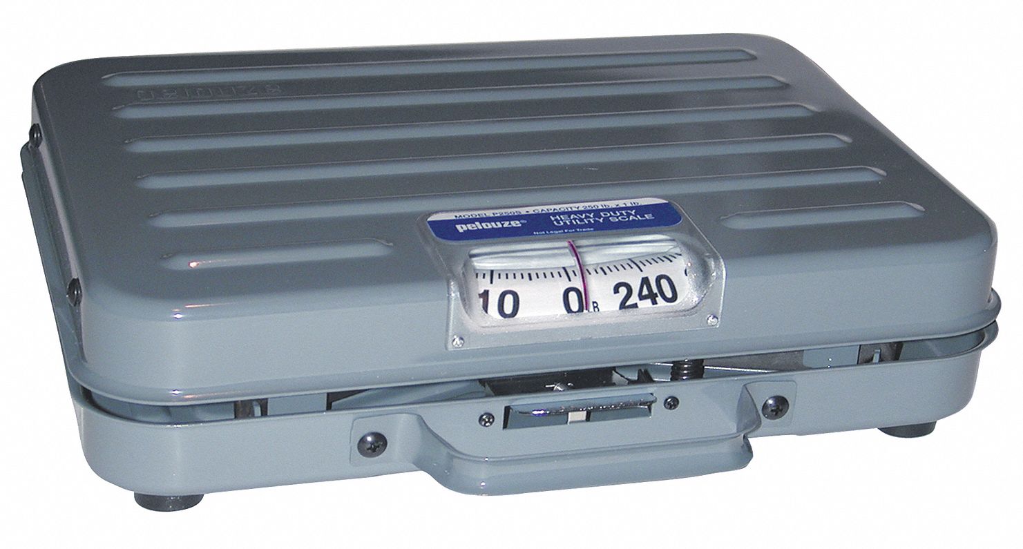Briefcase Receiving Scale, 250 lb. Cap.