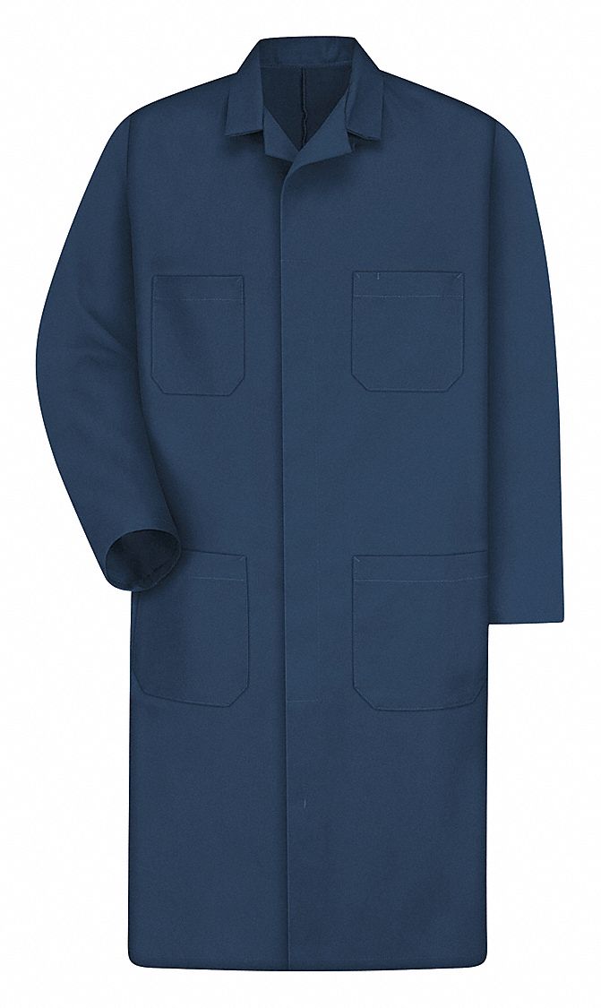 Shop Coat, No Insulation, Navy, L