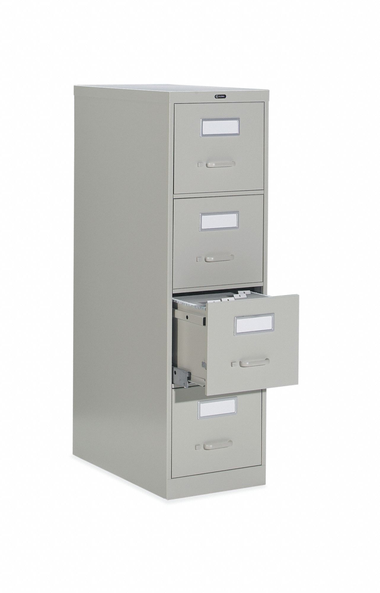 Cabinet, Vertical File, 52Hx18W, Gray
