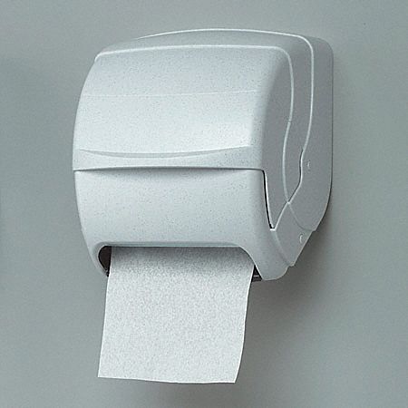 Roll Towel Dispenser, 8-1/2 In Dia, White