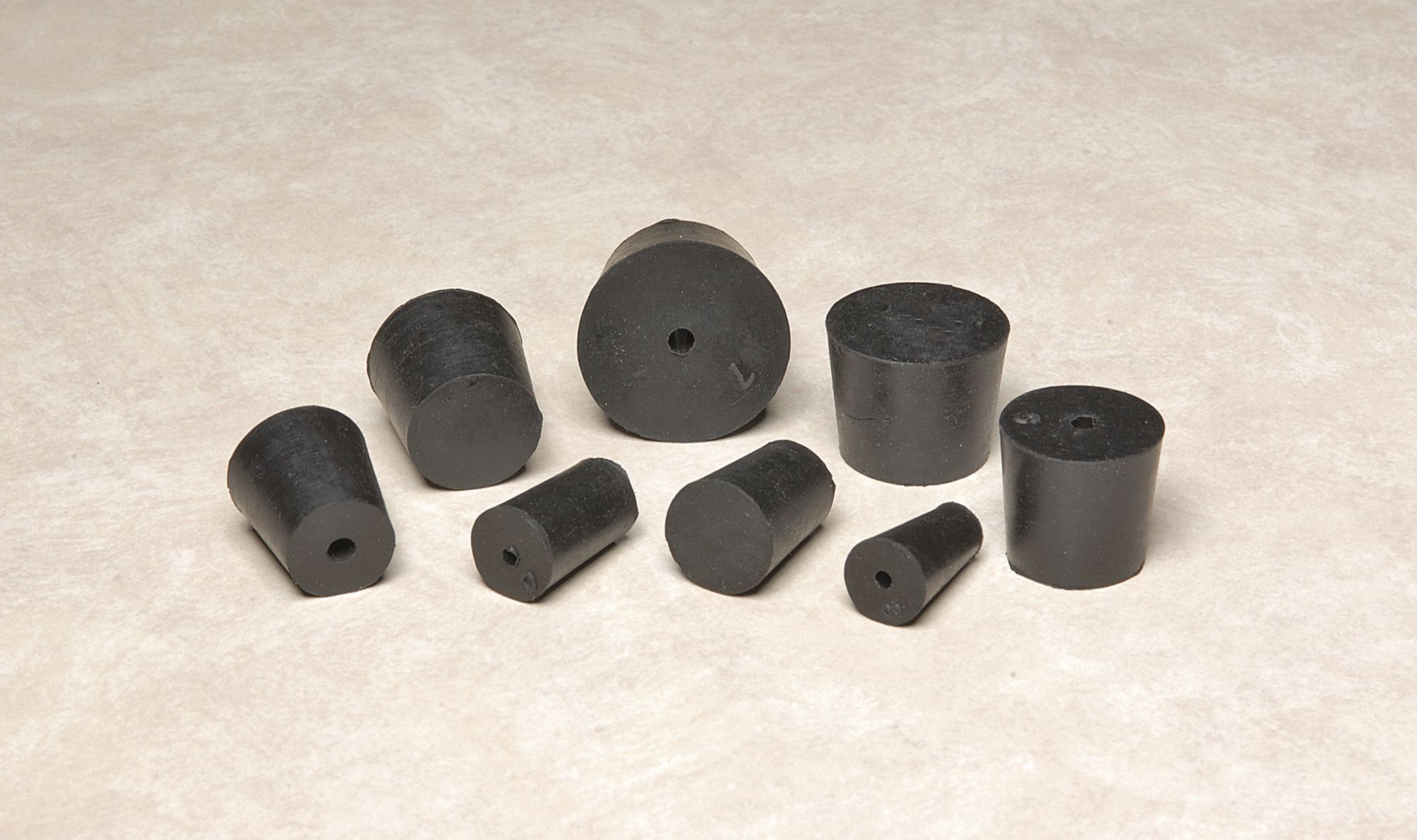 Stopper, Solid, Size 6, Rubber, 25mm, PK18
