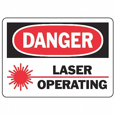Danger Radiation Sign, 7 x 10In, AL, ENG