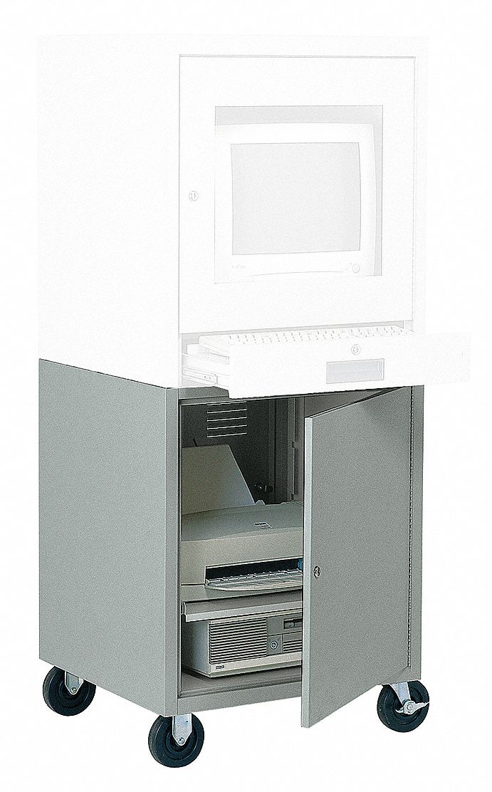 Mobile Computer Enclosure, Bottom, Gray