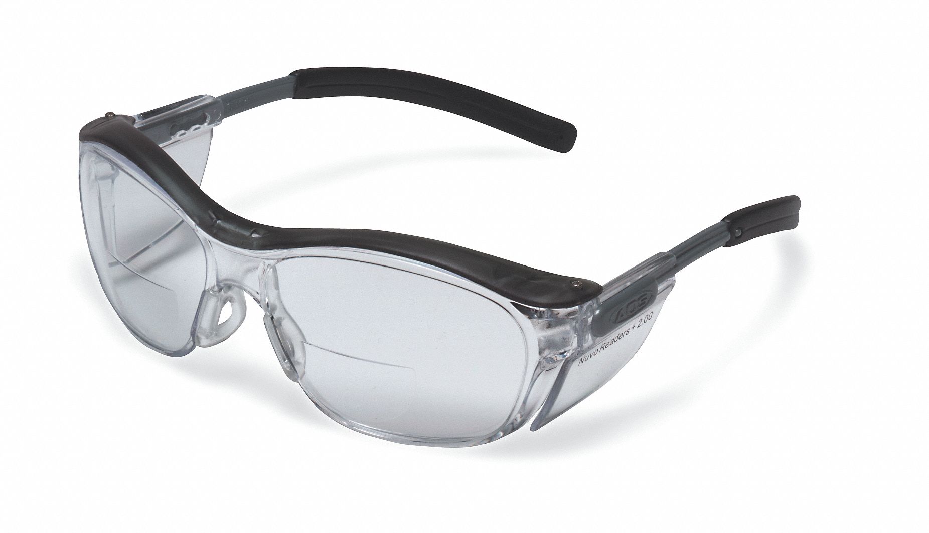 Reading Glasses, +2.0, Clear, Polycarbonate