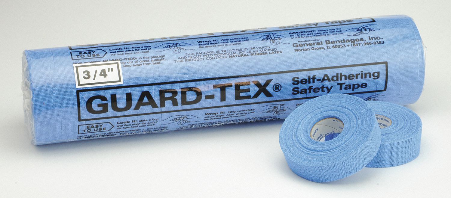 Safety Tape, Blue, 3/4 In W, PK 16