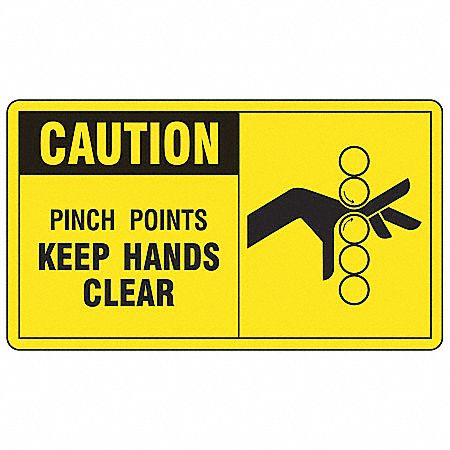 Safety Label, Information, 3-1/2 In. H, PK5