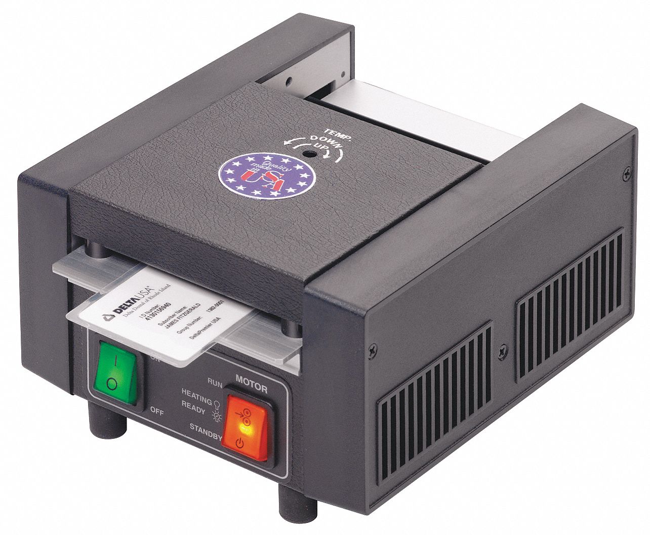 Laminator, 17-1/2 x 3-3/4 x 9 In., Bus Crd