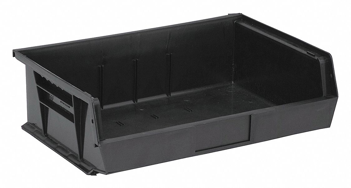 Stack & Hang Bin, 14-3/4L x 16-1/2W, Black