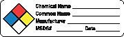 Hazard Chemical Label, Roll, PK 250
