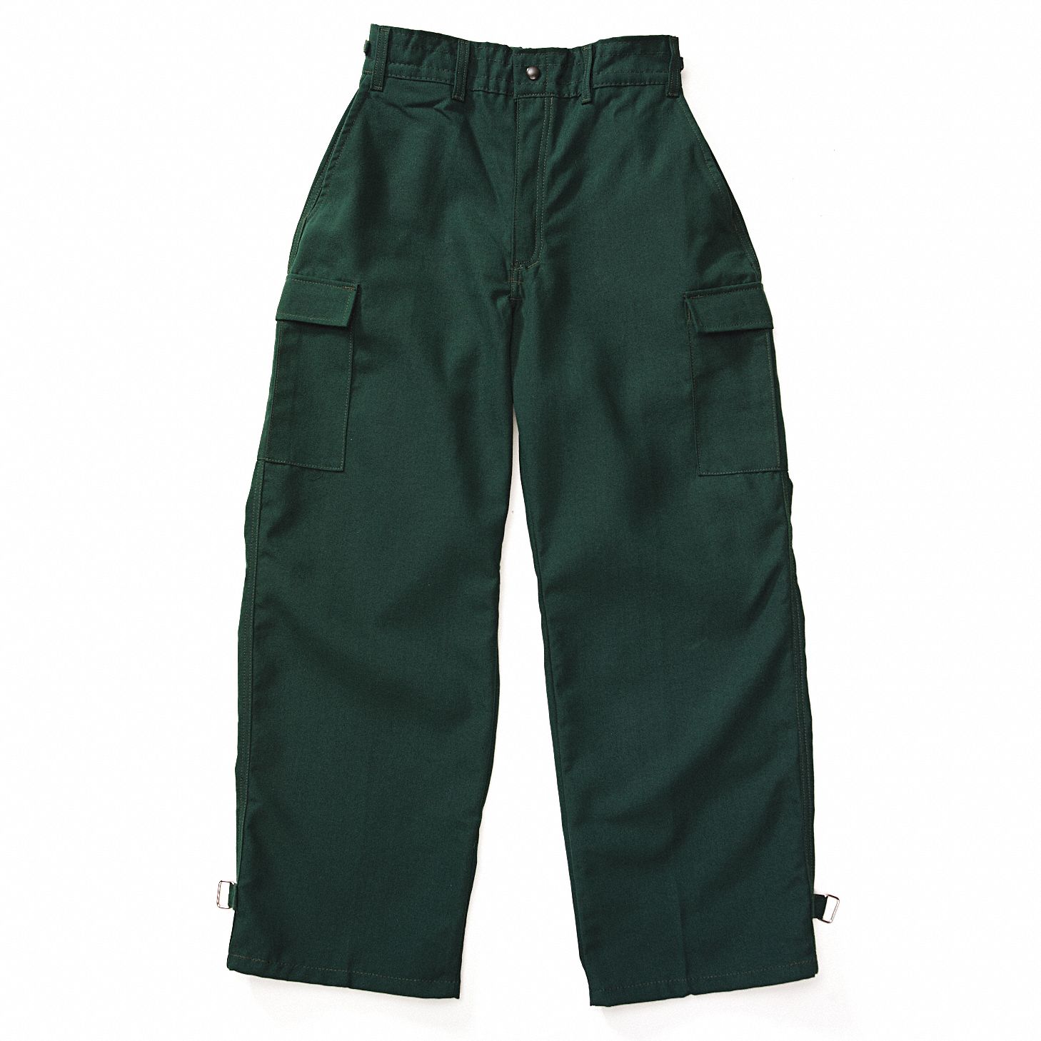 Wildland Fire Pants, Zipper, 2XL, Green