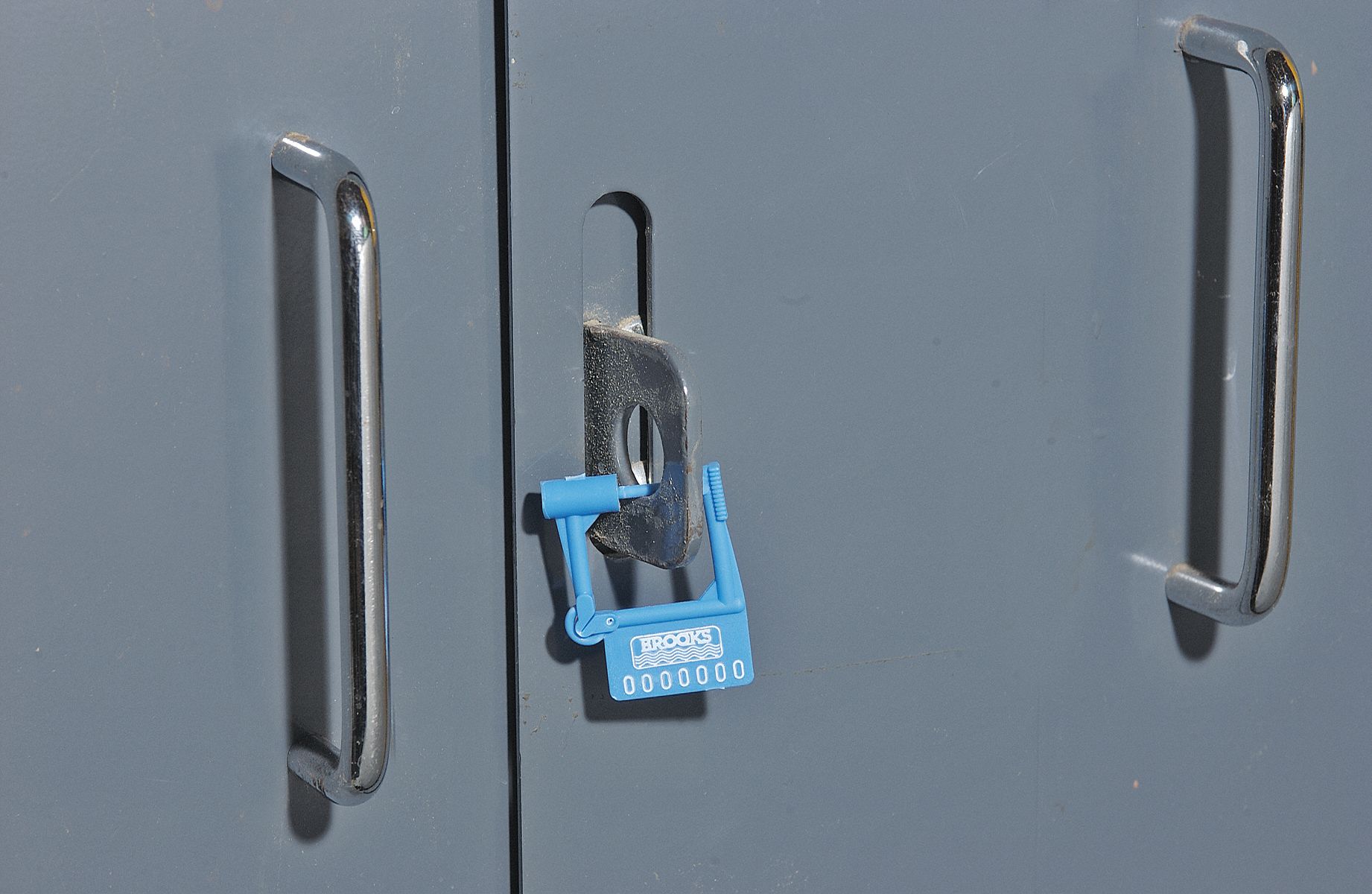 Plastic Sealing Lock, Blue, PK 100