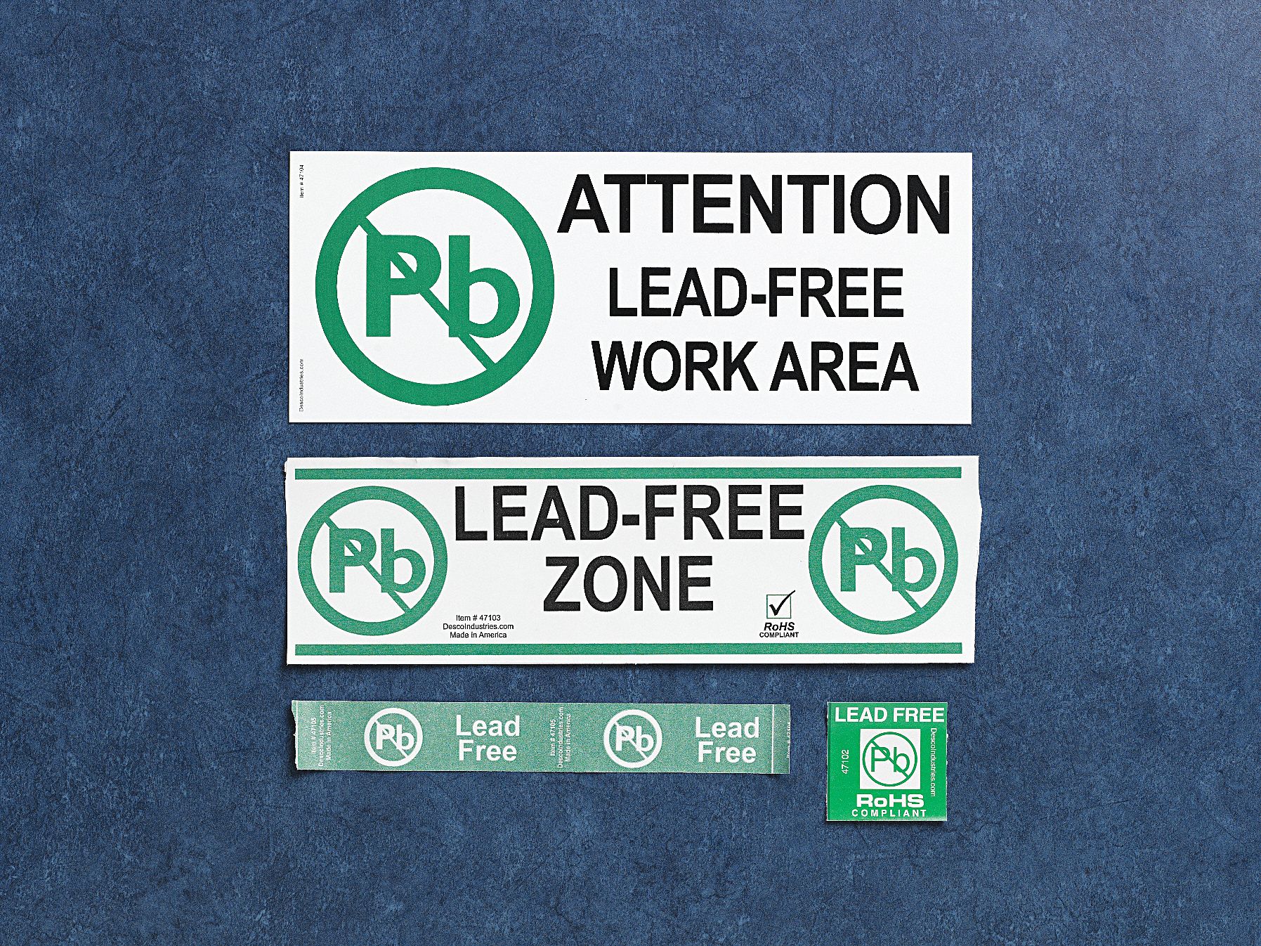 Lead Free Label, 1-3/4 In. H, 1-3/4 In. W