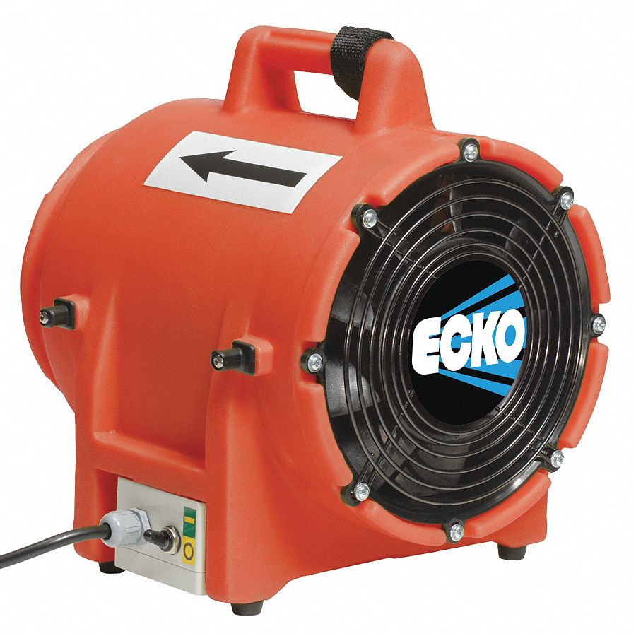 Conf. Space Blower, Centrif, 1/3 HP, 8 In D