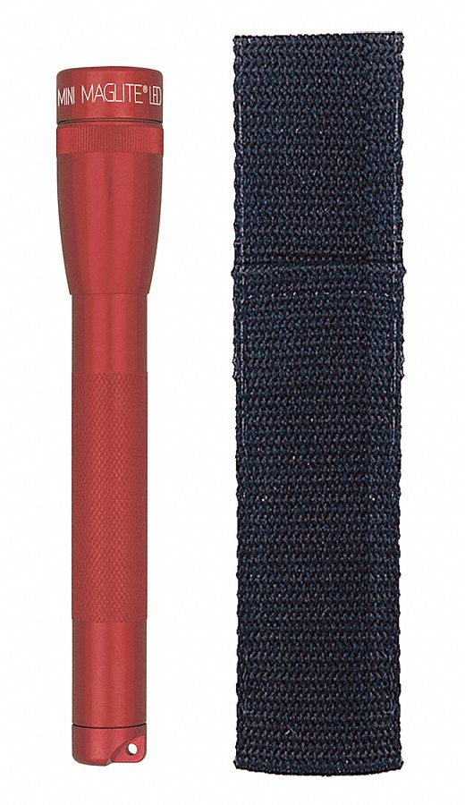 2AA LED With Holster, Red