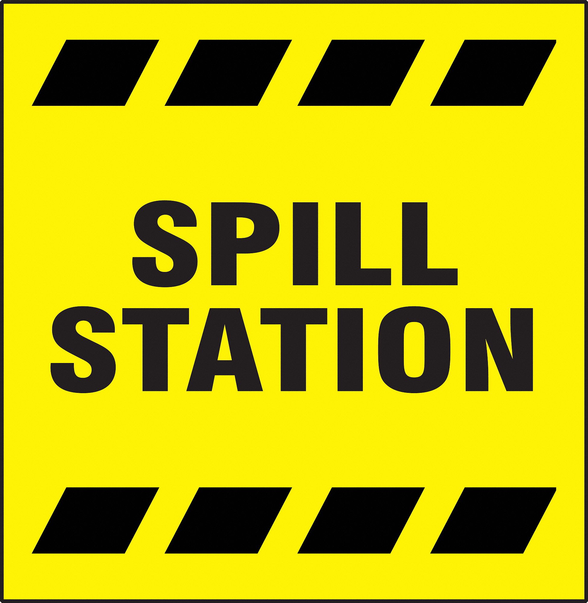 Information Sign, 7 x 12In, BK/YEL, ENG