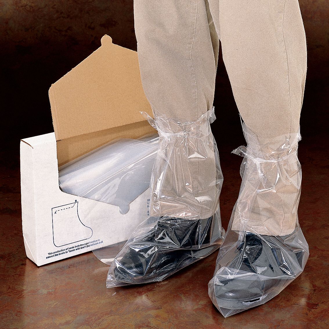 Boot Covers, 2XL, Clear, PK 50