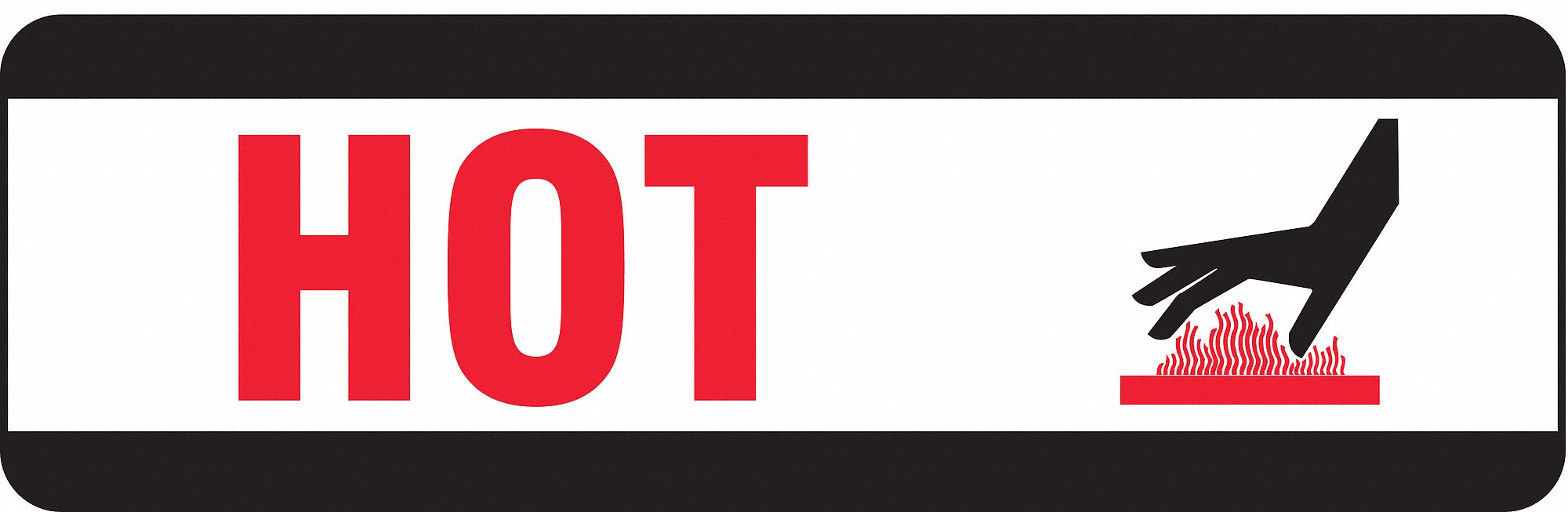 Label, 7/8 In. H, 2-7/8 In. W, PK 500