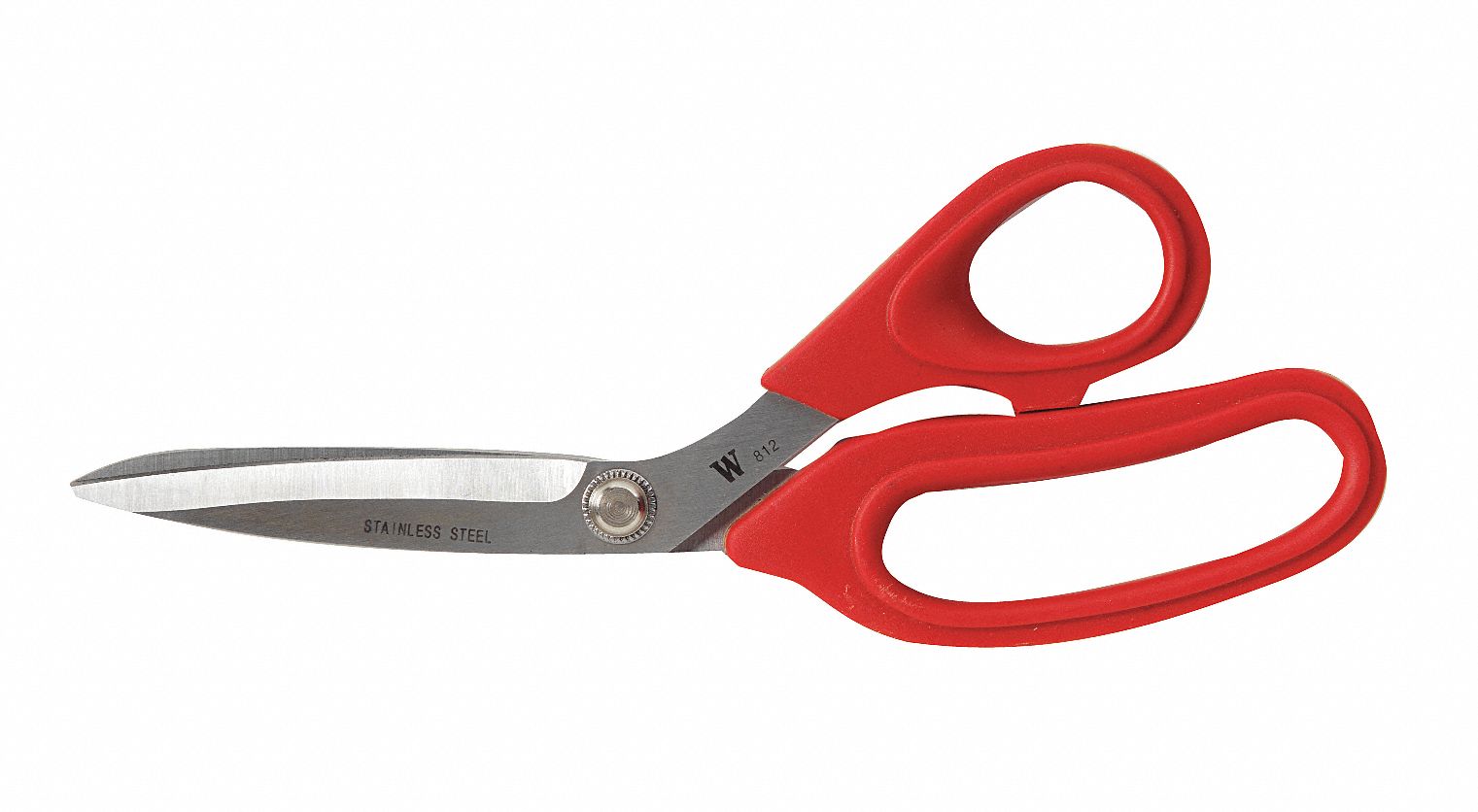Scissors, Household, Red, 8 1/2 In L