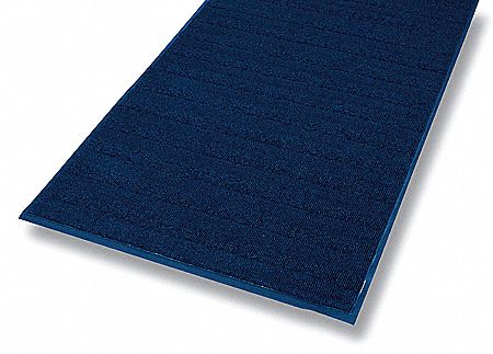 Entrance Mat, Blue, 3/8 In, 6 x 60 ft