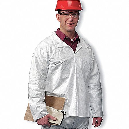 Disposable Collared Shirt, White, S