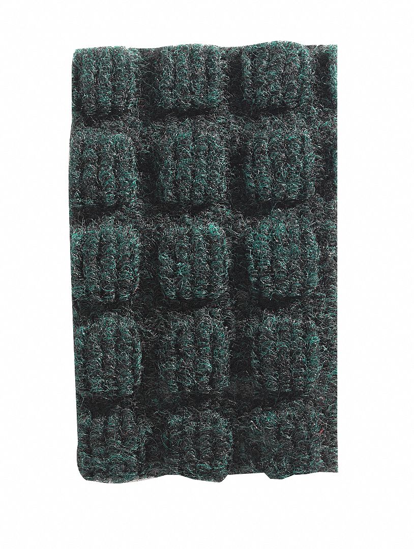 Entrance Mat, Rubber, 10 x 3 ft., Blue