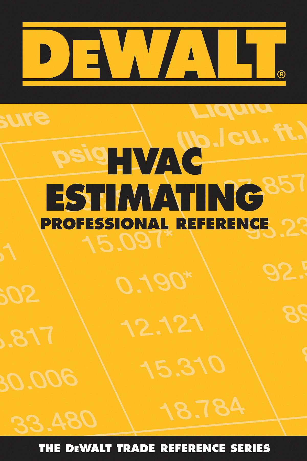 DEWALT HVAC Estimating Professional Ref