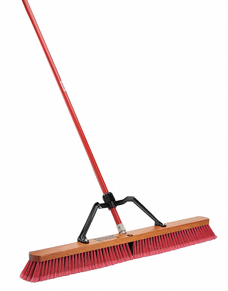 Push Broom, Soft Polymer, Hrdwd Blk