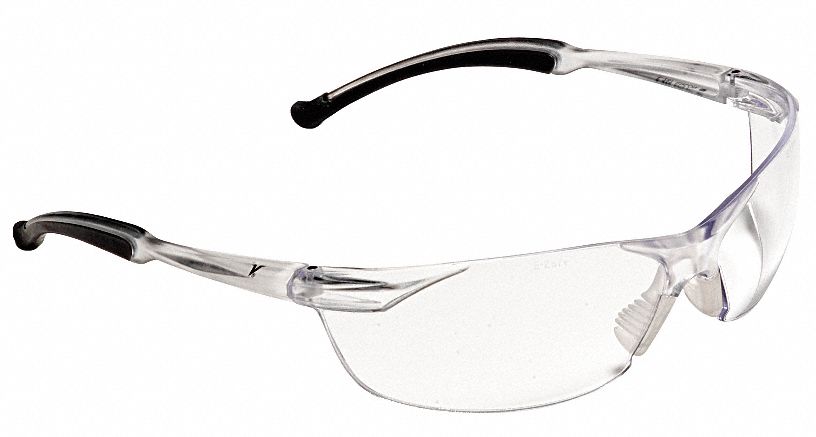 Safety Glasses, Clear, Scratch-Resistant