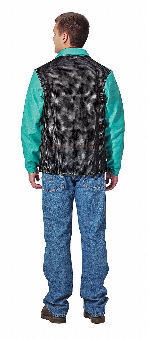 Welding Jacket, Green, 3XL