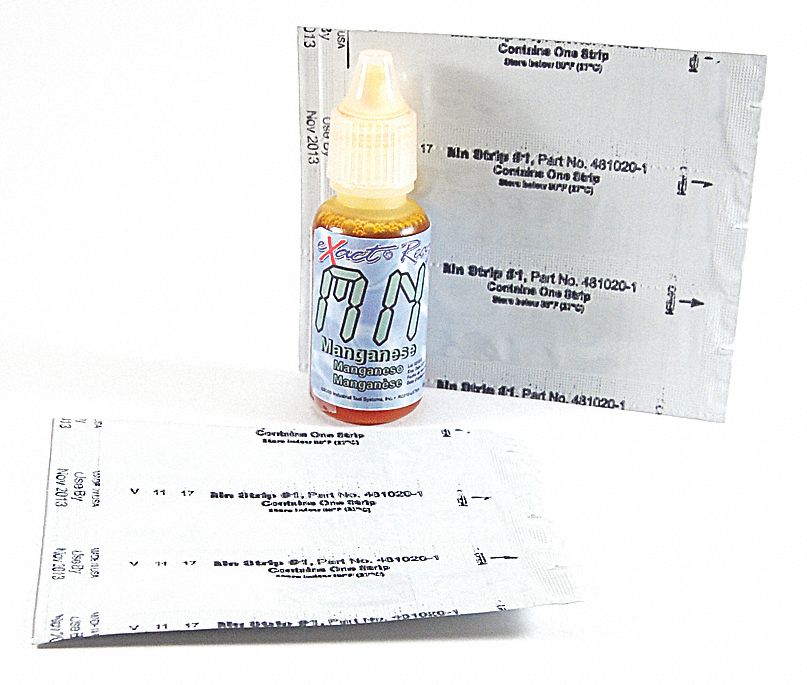 Test Strip, Micro 7 W Manganese Reagent