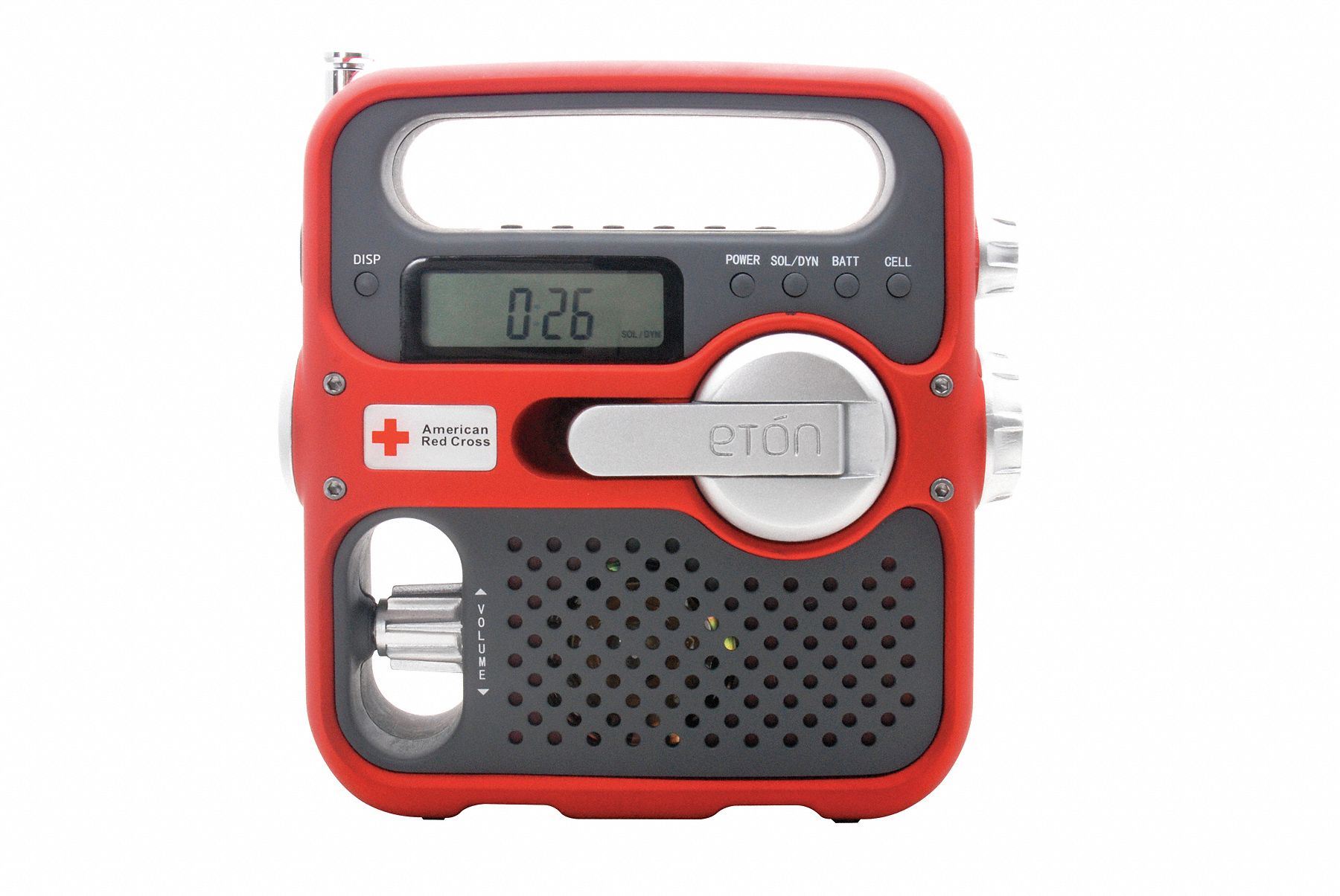 Portable Multipurpose Weather Radio, Red