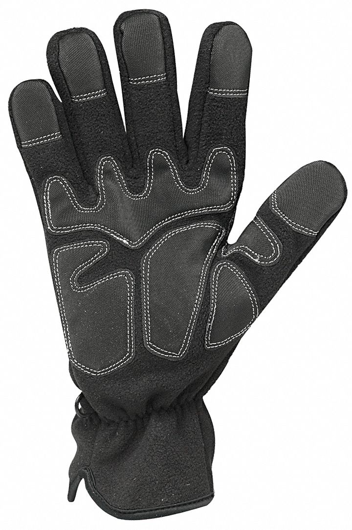 Cold Protection Gloves, L, Black, PR