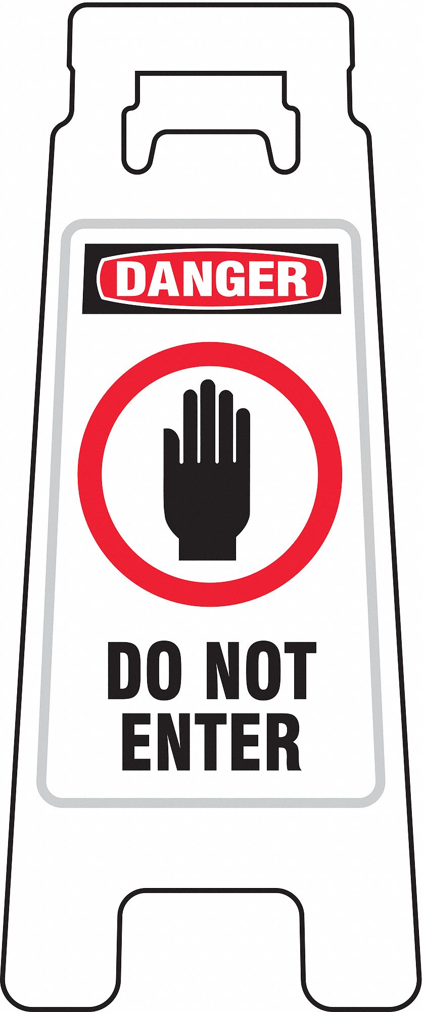 Floor Stand Sign, Danger Do Not Enter