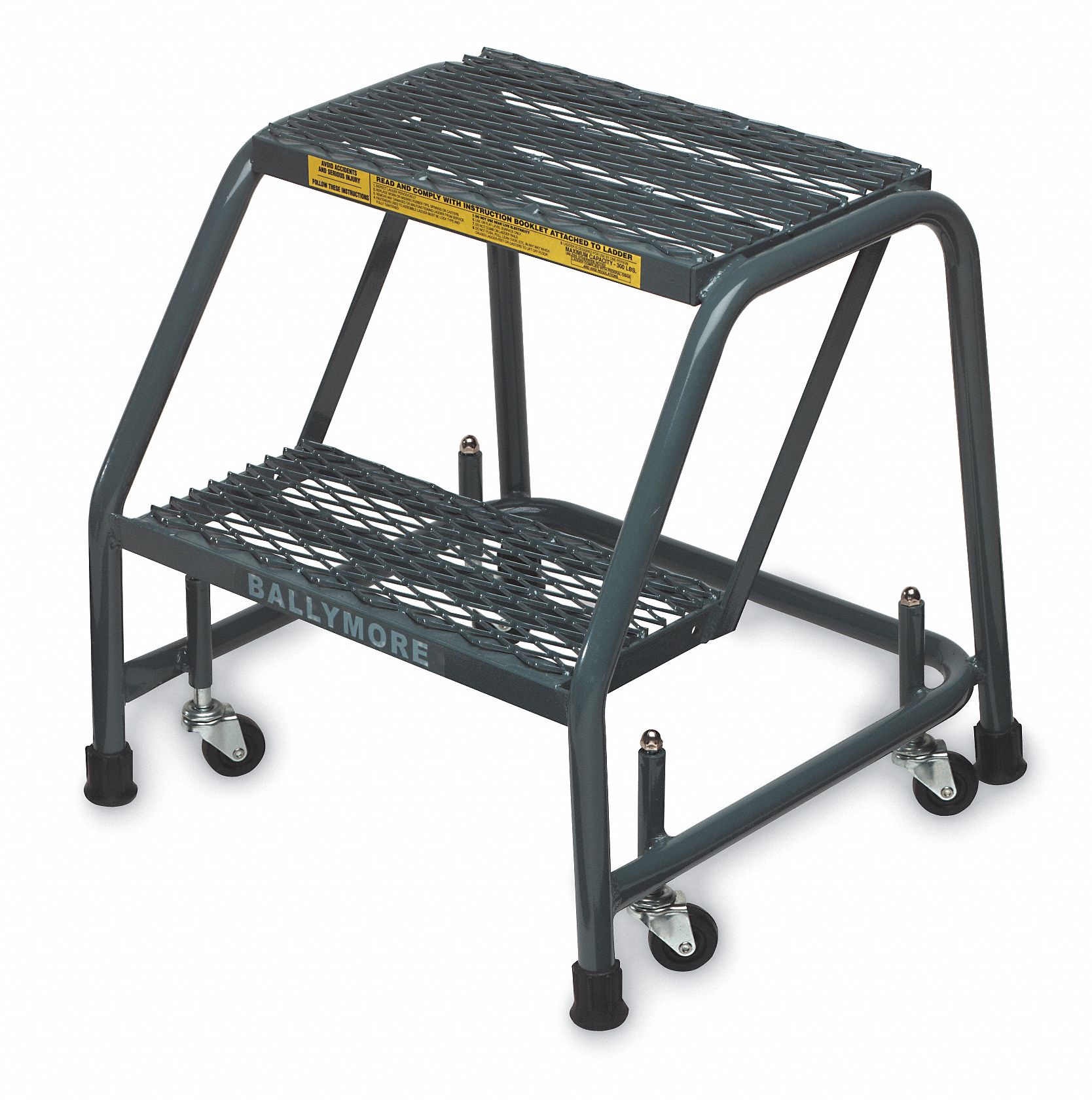 Rolling Ladder, Steel, 19 In.H