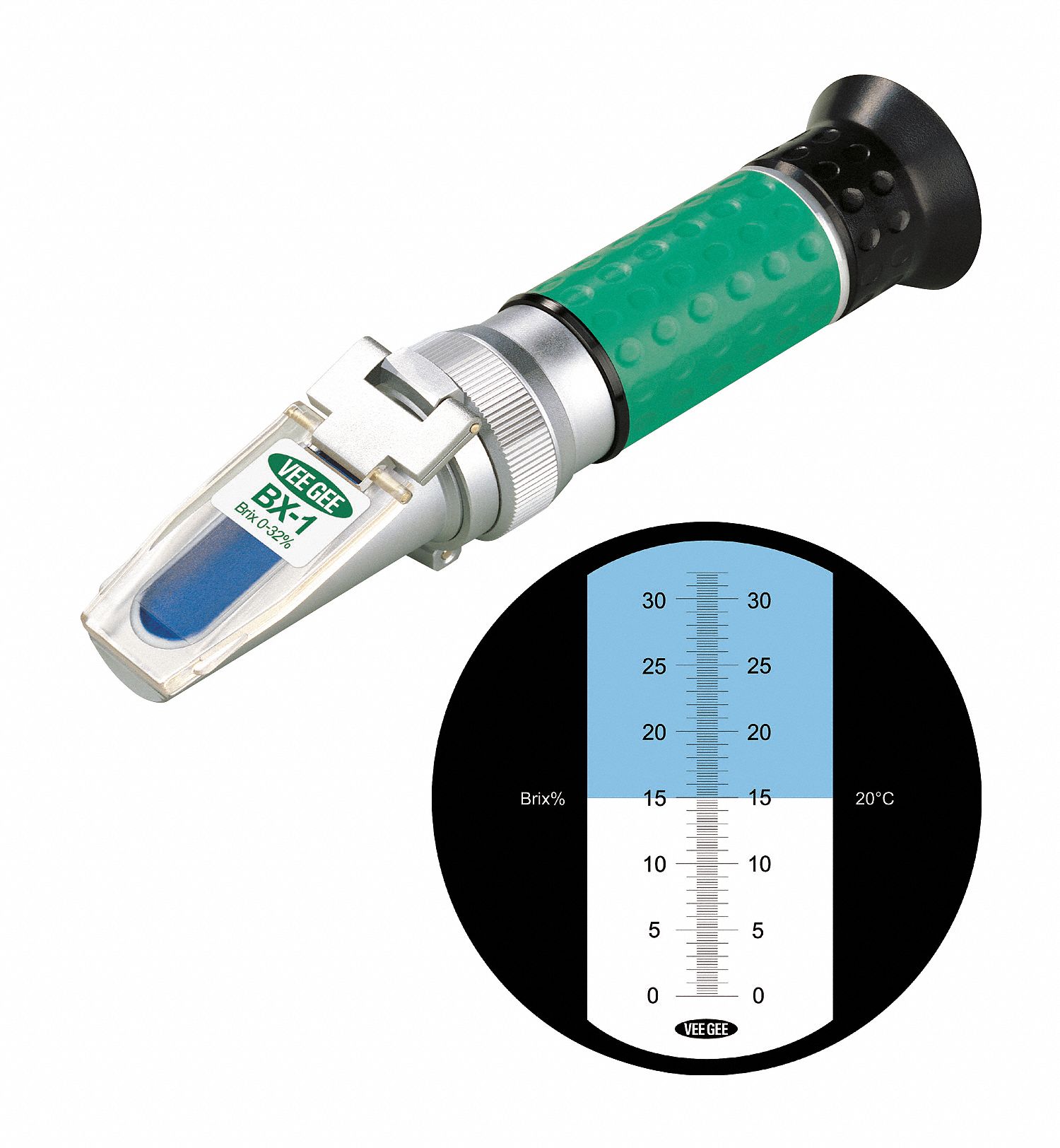 ANALOG REFRACTOMETER BRIX 0-32PCT .2
