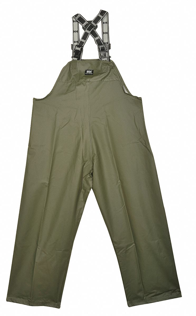 Rain Bib Overall, Dark Green, 2XL
