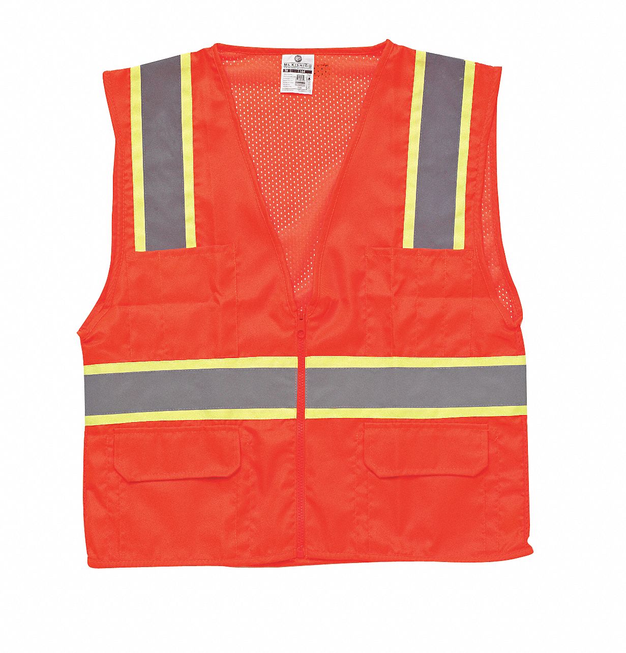 High Visibility Vest, Class 2, XL, Orange
