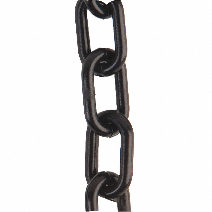 Plastic Chain, Black, 2 in x 100 ft