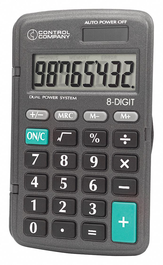 Calculator, Pocket, 4-1/4 In.