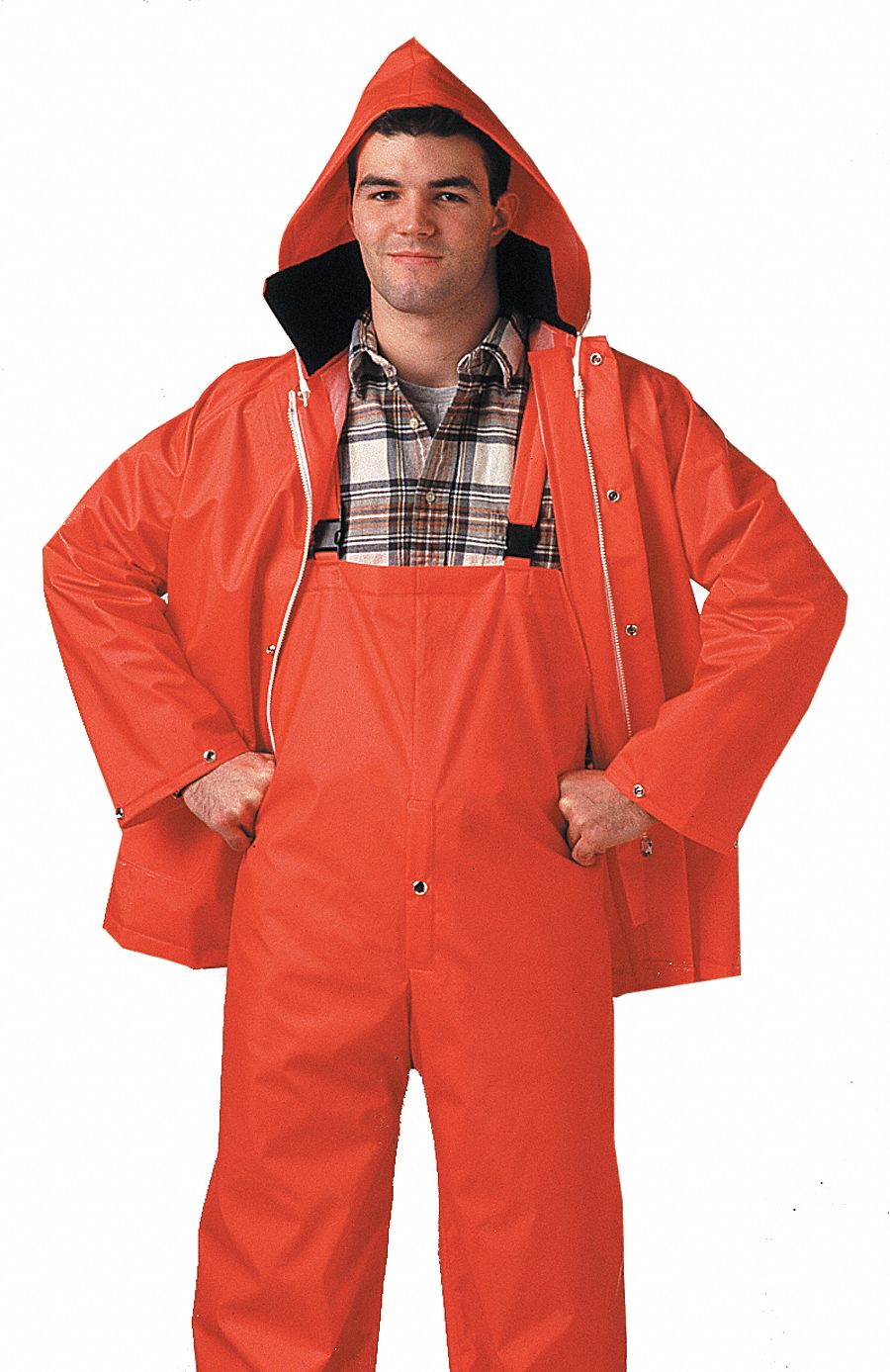 2 Piece Rainsuit, Hi-Vis Orange, M