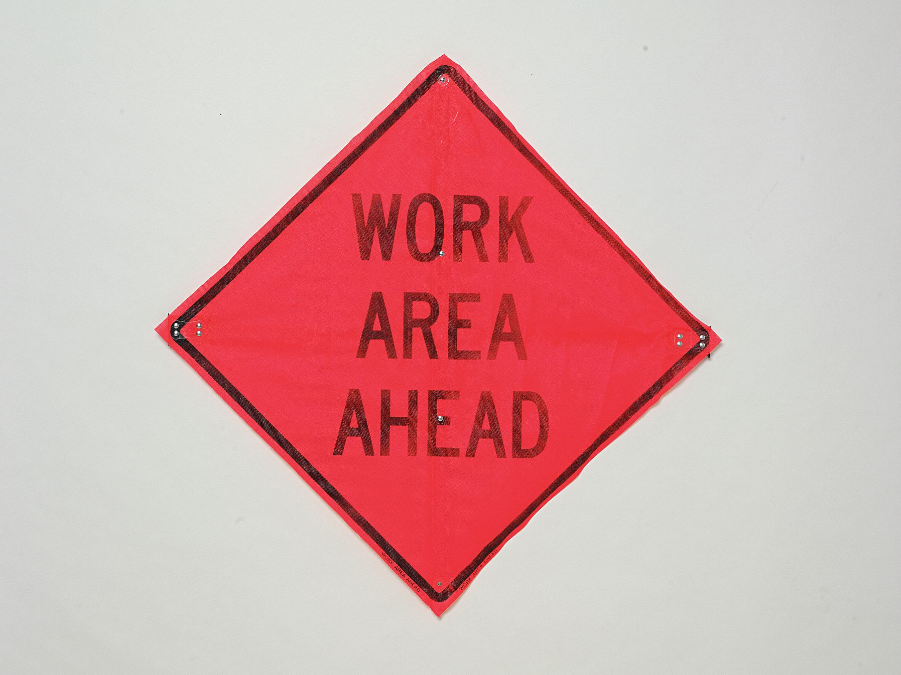 Road Sign, Work Area Ahead, 36 x 36In
