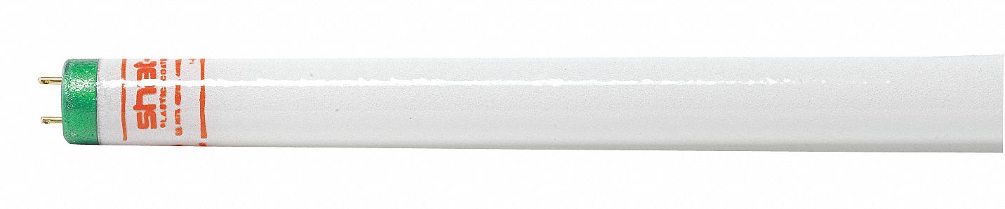 Plastic Coated Shatter Resistant T8 Fluorescent Lamps, 32W