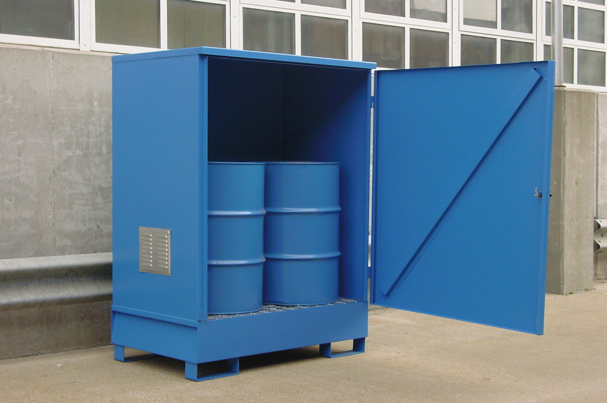 Non Combustible 2 Drum Steel Locker