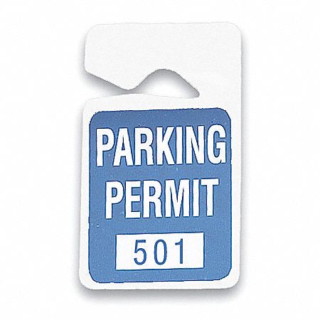 Parking Permit, Mirror, 501-600, PK100
